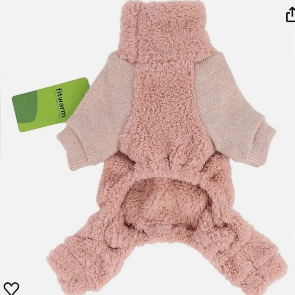Fitwarm Turtleneck Knitted Dog Sweater Puppy Pajamas Thermal Winter Nwt Pink XXL